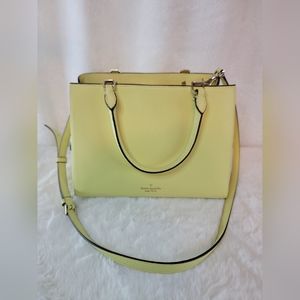 Kate Spade New York Leila Medium Triple Compartment Satchel with a Pink Dust Bag